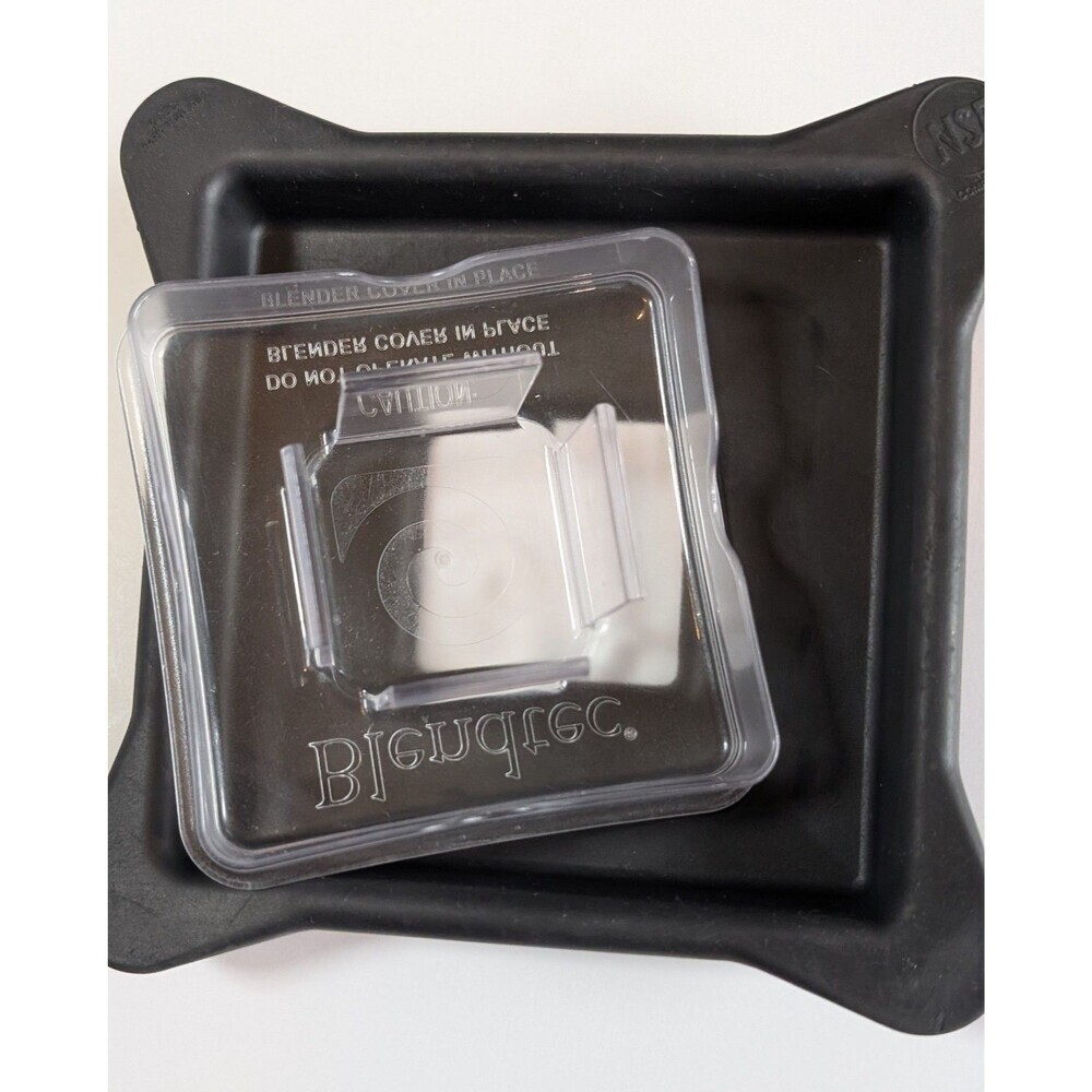 Blendtec Hard Lid with Clear Center Cap Insert Replacement Square Blender Top